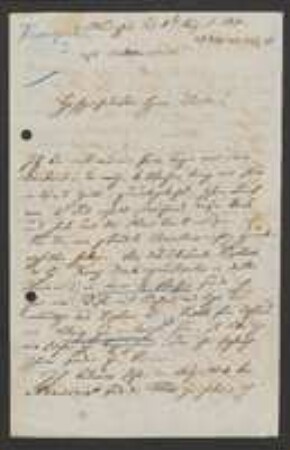 Brief von August von Krempelhuber an Unbekannt