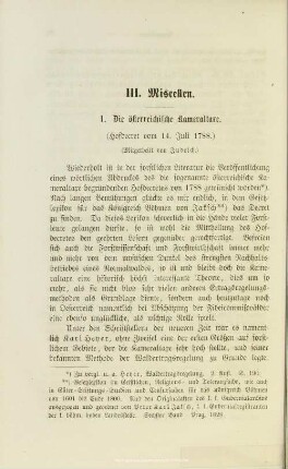 III.1. Die österreiche Kameraltaxe