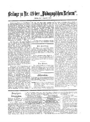 Litteratur : Beilage zu No. 49 der Pädagogischen Reform