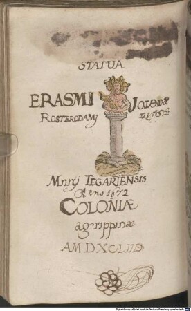 D. Erasmi Roterodami Opvs de conscribendis Epistolis : ex postrema authoris recognitione emendatius editum. Cum annotationibus marginalibus ...