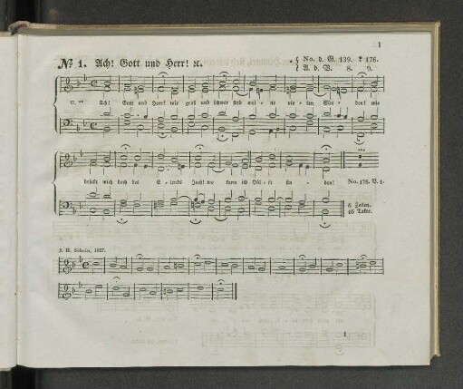 No. 1. Ach! Gott und Herr! a. - No. 49. Herr Gott, dich loben wir; a.