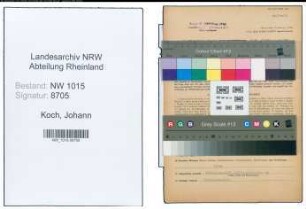 Entnazifizierung Johann Koch , geb. 01.12.1902 (Aufsichtsbeamter)