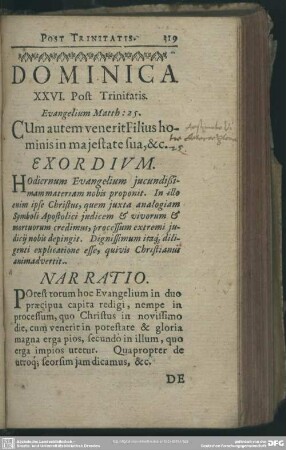 Dominica XXVI. Post Trinitatis