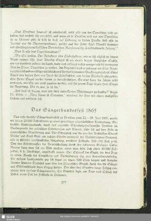 Das Sängerbundesfest 1865