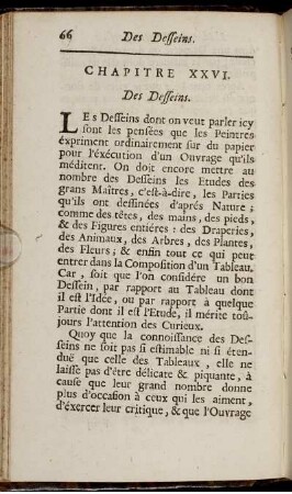 Chapitre XXVI. Des Desseins