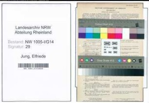 Entnazifizierung Elfriede Jung , geb. 07.12.1918 (Postassistentin)