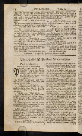 180-189, 8. Die 2. Epistel St. Pauli an die Corinther