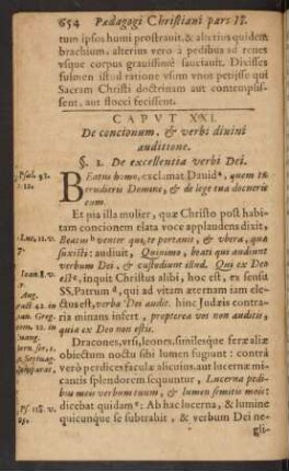 Caput XXI. De concionum, & verbi ...