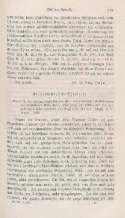 113-136 Kirchenhistorische Theologie