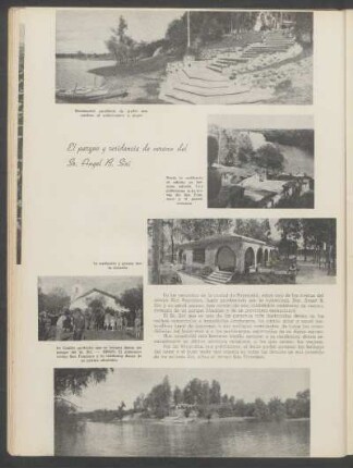 El parque y residencia de verano del Sr. Angel B. Siri