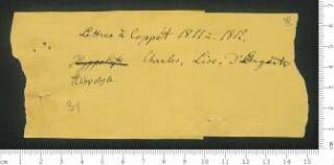 Lettres à Coppèt 1811 u. 1812.