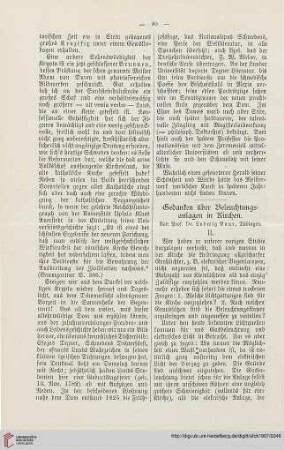 25: Gedanken über Beleuchtungsanlagen in Kirchen, [2]