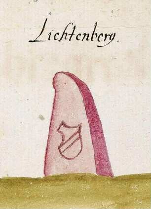 Lichtenberg, Herrschaft (Reichenberger Forst, Marksteinzeichen III)