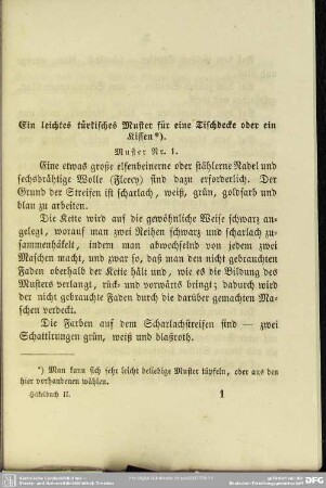 Ein leichtes türkisches Muster für eine Tischdecke oder ein Kissen. Muster Nr. 1
