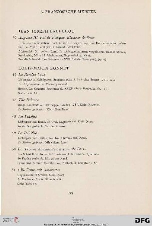 A Französische Meister (Nr. 45-69)