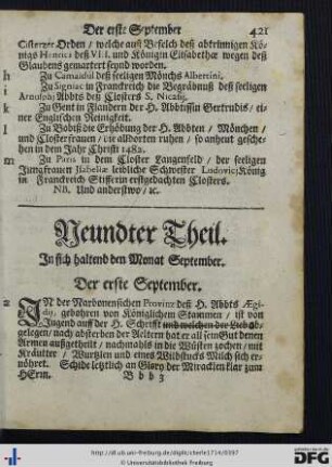 Neundter Theil.