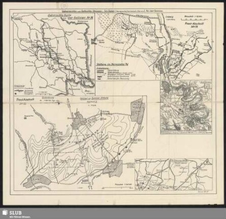 Uebersichts- und Gefechts-Skizzen: Im Osten (Narajowka, Vormarsch, Zbrucz), An der Somme