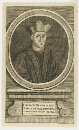 Bildnis des Conradus Wimpina de Fagis