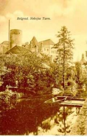Ansicht des Nebojse-Turms in der serbischen Stadt Belgrad
