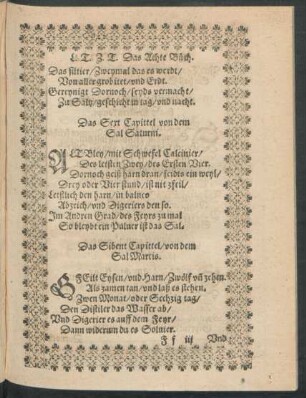Das Sibent Capittel/ von dem Sal Martis.