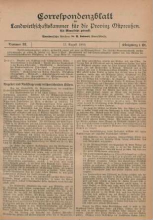 Nummer 33. 15. August 1900.