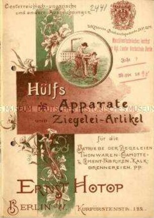 Hülfs-Apparate und Ziegelei-Artikel