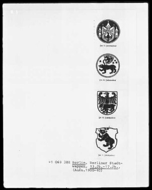 Berliner Stadtwappen 13. - 17. Jh.