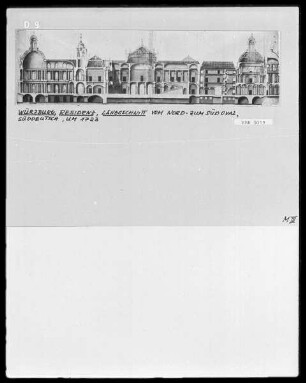 Würzburg, Residenz, Längsschnitt