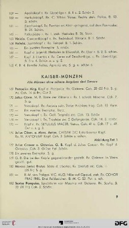 Kaiser-Münzen (Nr. 169-1056)