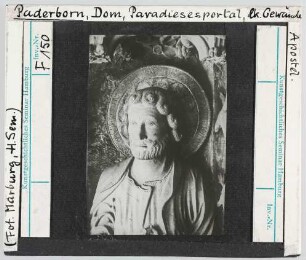 Paderborn, Dom: Paradiesportal, linkes Gewände, Apostel