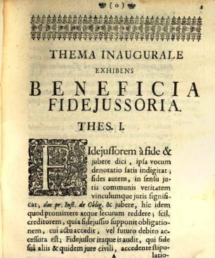 Beneficia fideiussoria