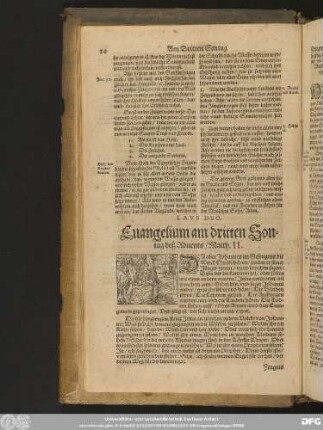 Evangelium am dritten Sontag deß Advents / Matth. 11.
