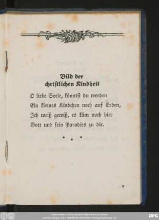 Bild der christlichen Kindheit