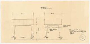 Technische Universität Berlin Hauptgebäude: 3. OG, Bibliothek. Detailzeichnungen Katalog der Freihandbücherei, 1:10
