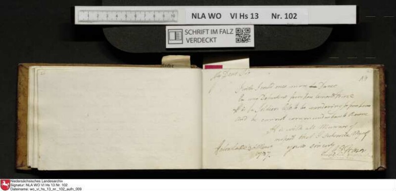 Stammbuch des Johann Christian Wilhelm Schütze aus                            Braunschweig