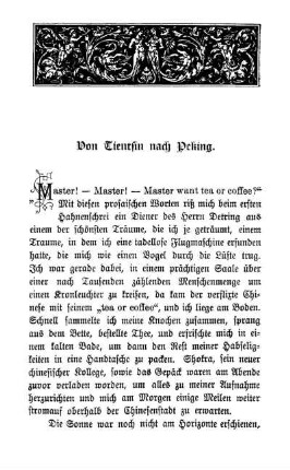 Von Tientsin nach Peking.