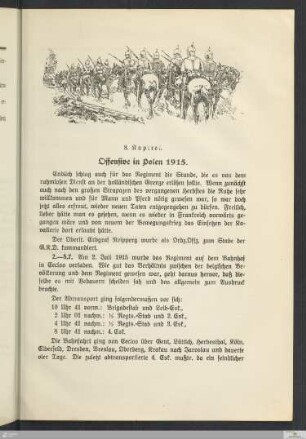 8. Kapitel: Offensive in Polen 1915