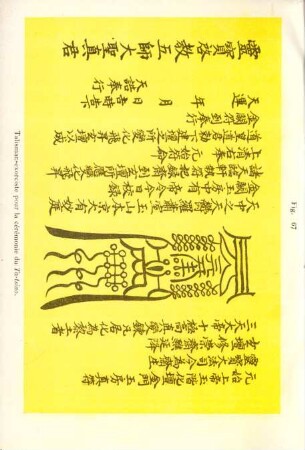 Fig. 67. Talisman-exorciste pour la cérémonie du Ta-tsiao