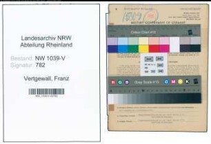 Entnazifizierung Franz Vertgewall , geb. 07.11.1895 (Amtsinspektor)