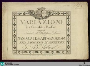 Variazioni per il clavicembalo o piano forte