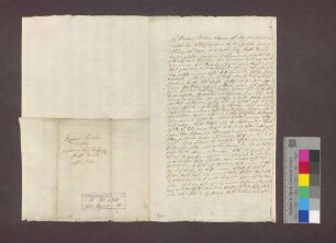Revers des Martin Christian bei seiner Einsetzung als Kaplan am Domstift Basel.