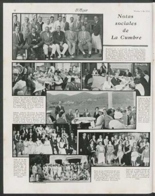 Notas sociales de La Cumbre