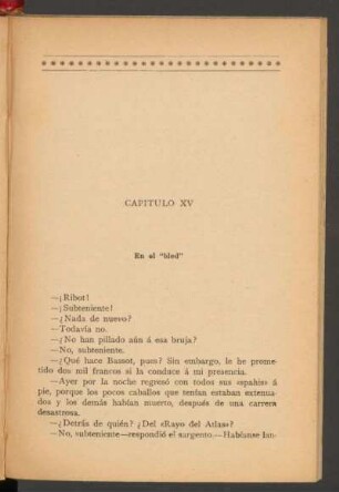 Capítulo XV - El el "bled"