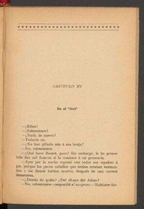 Capítulo XV - El el "bled"