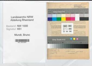 Entnazifizierung Bruno Mundt, geb. 23.06.1894 (Vers.Angest.)