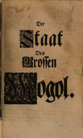 Der Staat Des Grossen Mogol