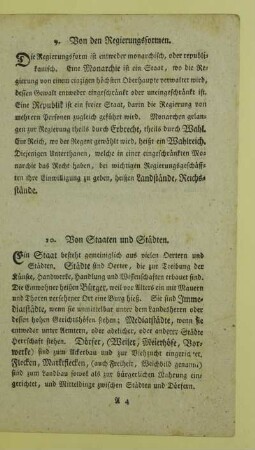 9. Von den Regierungsformen