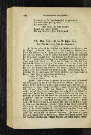 ¬Ein¬ Unterricht im Rechtschreiben