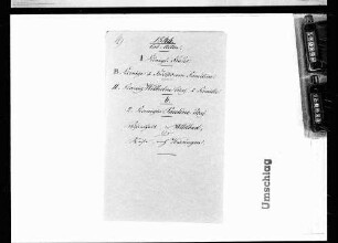 Reisen nach Bad Wildbad und Bad Kissingen (1844)