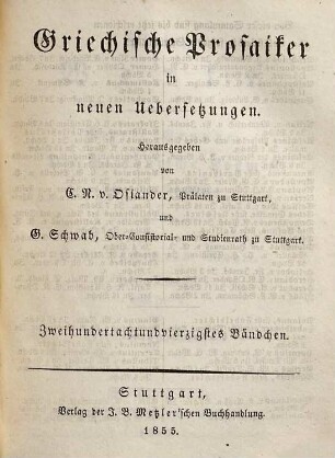 Platon's Werke, 4,2. Die Platonische Kosmik ; 2. Zehn Bücher vom Staate ; 2